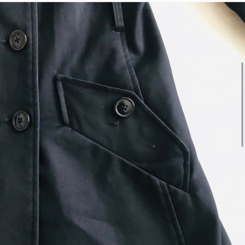 Willi Smith Structured Black Spring Trench Coat 8 - image 4